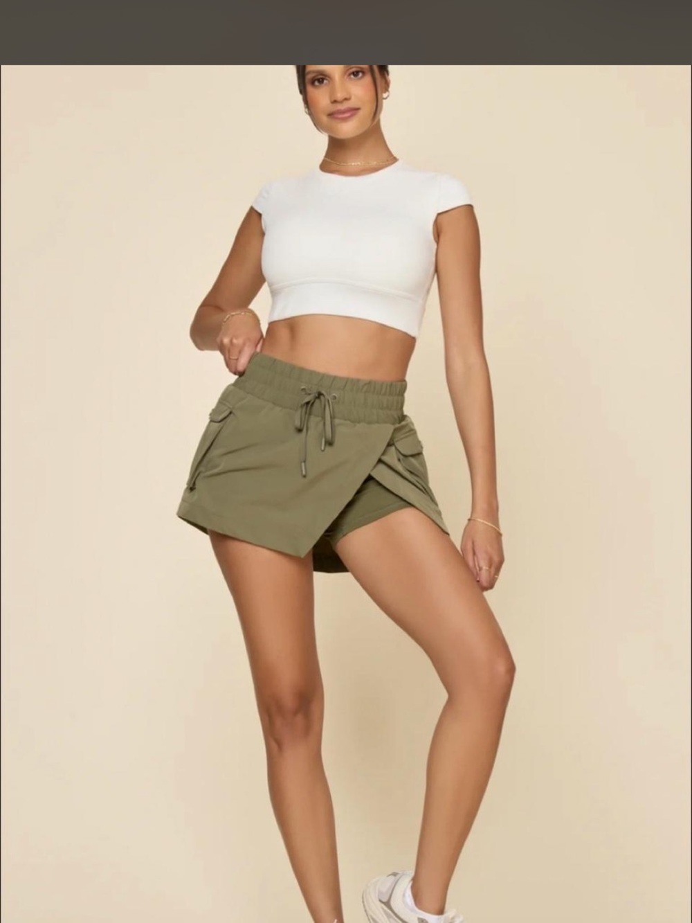 Hiking Superskort™ - Dark Olive shorts skort cargo popflex xs